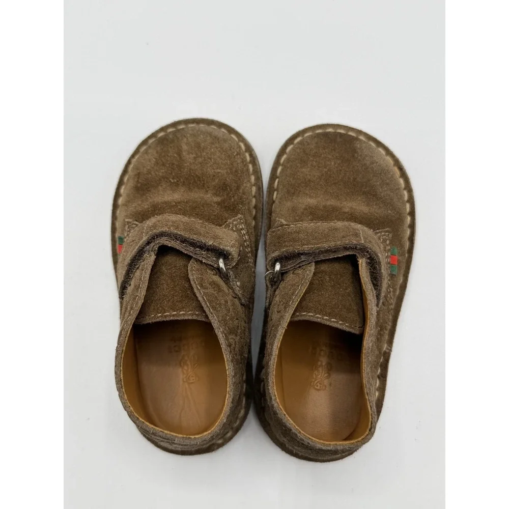 Gucci GG Monogram Suede Brown 271082 Toddler Size EU 20 -US 4.5C/5C